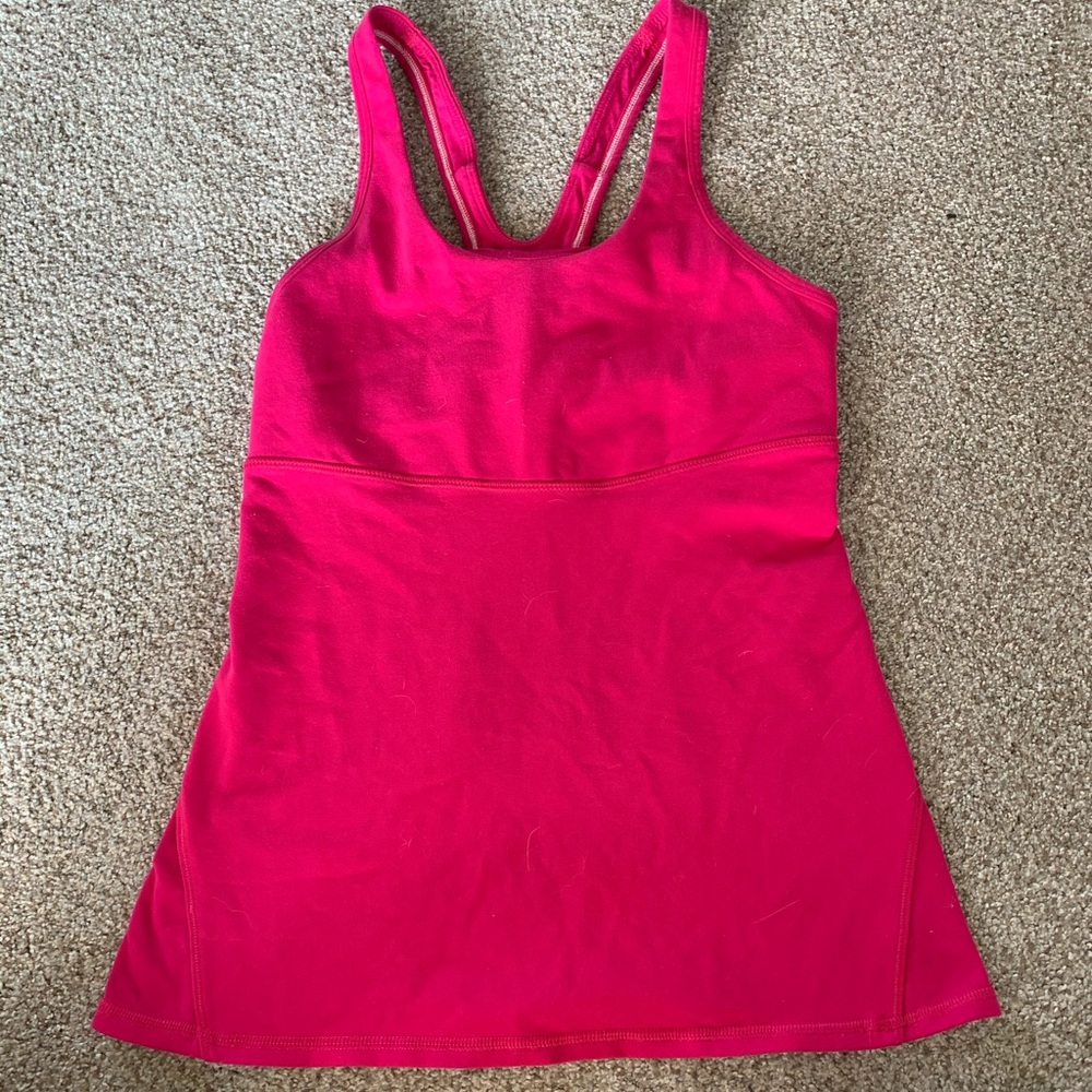 Lulu lemon pink tank top